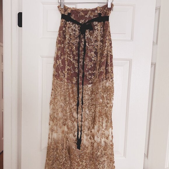 Lahive Genevive Sequin Skirt - Picture 1 of 10